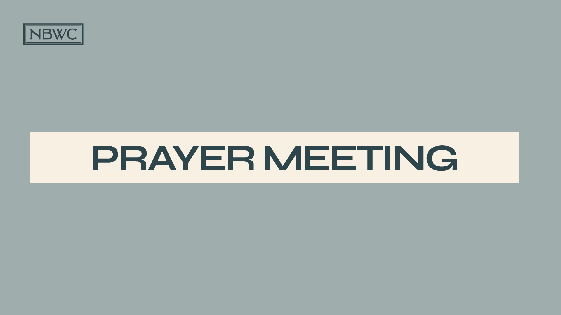 Prayer Meeting
