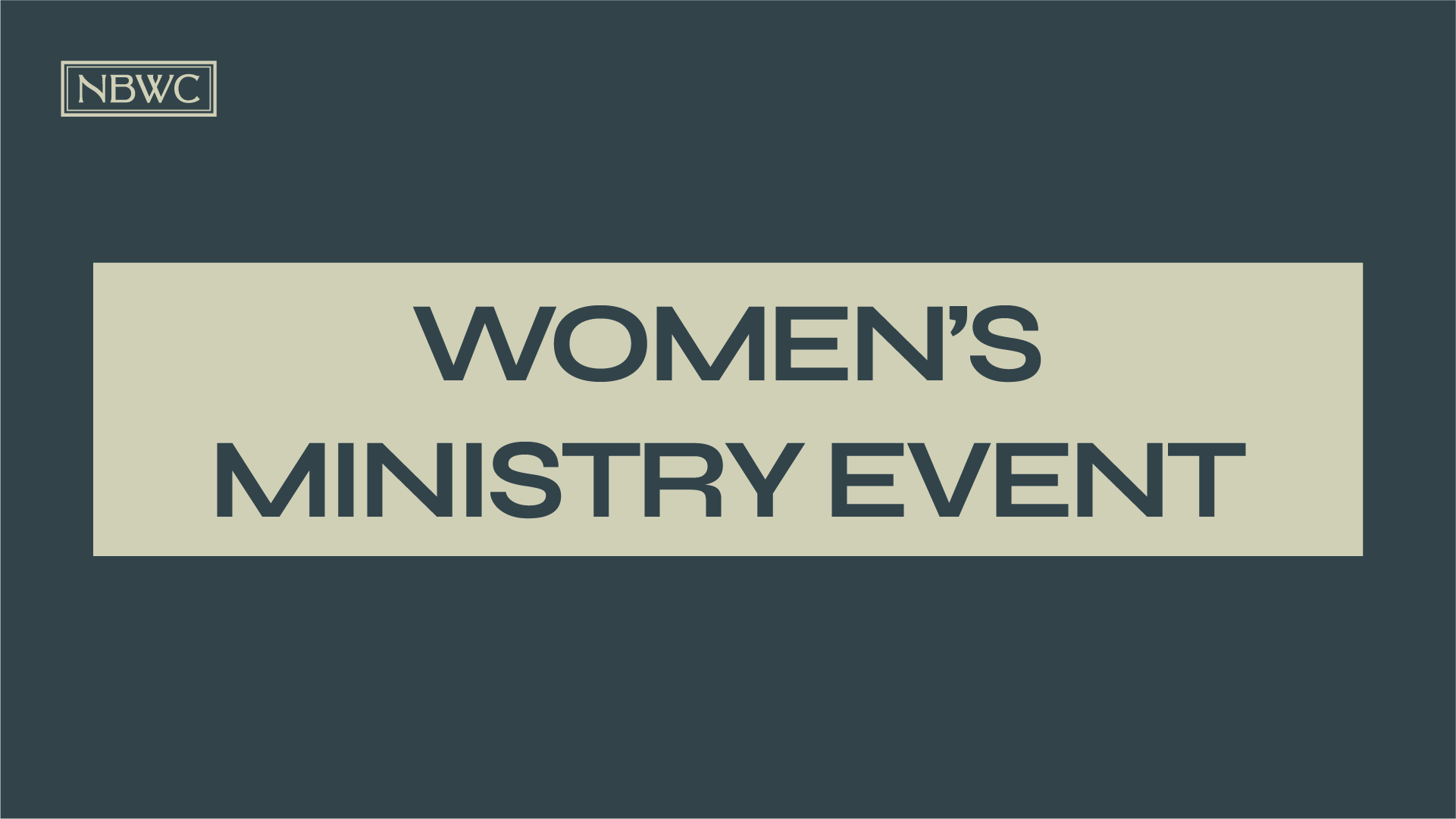 Women's Ministry Event